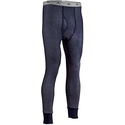INDERA herr dubbel ansikte Raschel stickad prestanda termiska underkläder byxa med silvadur Marinblått Xsp XL INDERA herr dubbel ansikte Raschel stickad prestanda termiska underkläder byxa med silvadur Marinblått Xsp XL