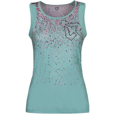 Rock Experience Drip Woman Tank Andningsaktiv sport-tank, Ljusblå/flerfärgad, S Rock Experience Drip Woman Tank Andningsaktiv sport-tank, Ljusblå/flerfärgad, S