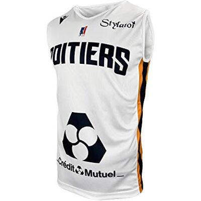 Poitiers Basket 86 bröst officiell trikot Home 2019-2020 basket barn XX-small vit Poitiers Basket 86 bröst officiell trikot Home 2019-2020 basket barn XX-small vit