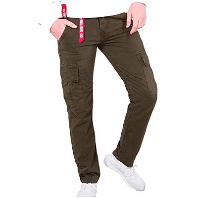 Alpha Industries Agent Pant-fritidsbyxor för män Black Olive Alpha Industries Agent Pant-fritidsbyxor för män Black Olive