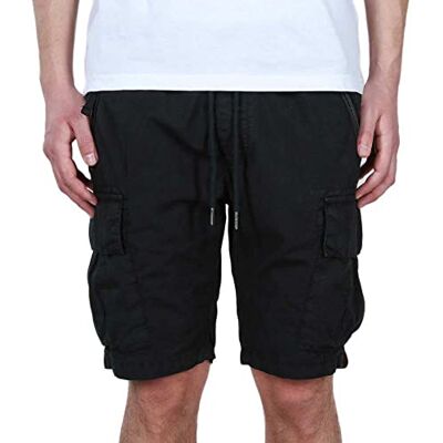 Alpha Industries Alpha Ripstop Jogger Short Shorts för Män, 03-svart, S Alpha Industries Alpha Ripstop Jogger Short Shorts för Män, 03-svart, S