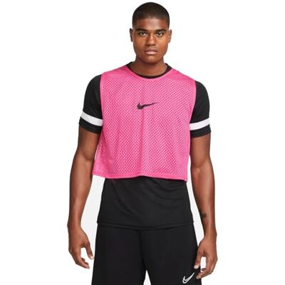 NIKE DV7425-616 U NK DF PARK20BIB T-shirt unisex Vivid PINK/Svart Storlek S, Levande rosa/svart, S NIKE DV7425-616 U NK DF PARK20BIB T-shirt unisex Vivid PINK/Svart Storlek S, Levande rosa/svart, S