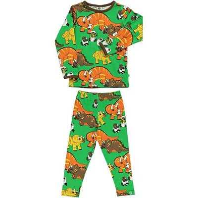 Småfolk Pojkar t-shirt, långa ärmar & leggings set, dinosaurieblus, Grön, 86 Småfolk Pojkar t-shirt, långa ärmar & leggings set, dinosaurieblus, Grön, 86