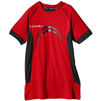 Kooga pojkens elit panel t-shirt Röd/Svart XS Kooga pojkens elit panel t-shirt Röd/Svart XS