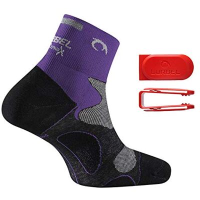 Lurbel S6438071 Strumpor, Vuxna Unisex, Lila/Svart, Standard Lurbel S6438071 Strumpor, Vuxna Unisex, Lila/Svart, Standard
