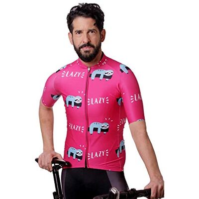 Hoopoe Running Apparel HOOPOE Maillot Rosa Lazy, Man, Kvinna, Kortärmad Cykling, Lazy Storlekar (XS till XL) Hoopoe Running Apparel HOOPOE Maillot Rosa Lazy, Man, Kvinna, Kortärmad Cykling, Lazy Storlekar (XS till XL)