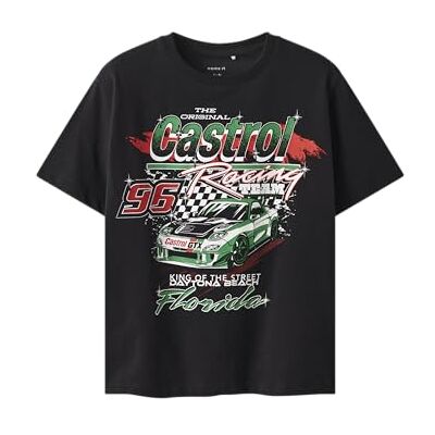 NAME IT Namn IT Nkmnuru Castrol Ss Nreg Top Park, svart, 122-128 NAME IT Namn IT Nkmnuru Castrol Ss Nreg Top Park, svart, 122-128