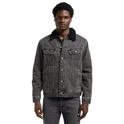 Lee Sherpa Rider jeansjacka för män, Djup obsidian, XL Lee Sherpa Rider jeansjacka för män, Djup obsidian, XL
