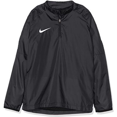 NIKE Academy18 Shield Drill Top, T-Shirt A Manica Lunga Bambino, Black/Black/(White), XS NIKE Academy18 Shield Drill Top, T-Shirt A Manica Lunga Bambino, Black/Black/(White), XS