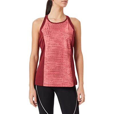 super.natural super. natural lätt dam tank top, med merinowolle, W rund hals topp tryckt Bordeaux/Rot Shibori X-L super.natural super. natural lätt dam tank top, med merinowolle, W rund hals topp tryckt Bordeaux/Rot Shibori X-L