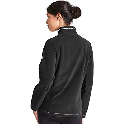 Craghoppers Miska halv dragkedja microfleece, lätt damtröja med återvunna material svart Craghoppers Miska halv dragkedja microfleece, lätt damtröja med återvunna material svart