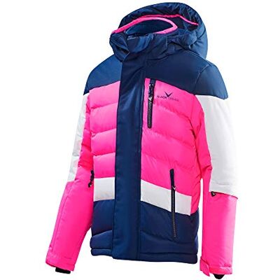 Black Crevice Barn (unisex) skidjacka, blå/rosa/vit, 140 Black Crevice Barn (unisex) skidjacka, blå/rosa/vit, 140