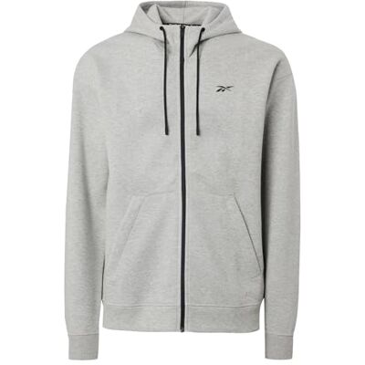 Reebok ATHLETE Full dragkedja, Mellangrå ljung, XS Reebok ATHLETE Full dragkedja, Mellangrå ljung, XS