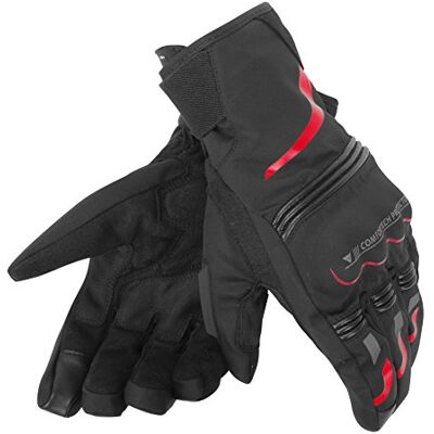 Dainese -TEMPEST UNISEX D-DRY KORT handskar, svart/röd, storlek XS Dainese -TEMPEST UNISEX D-DRY KORT handskar, svart/röd, storlek XS