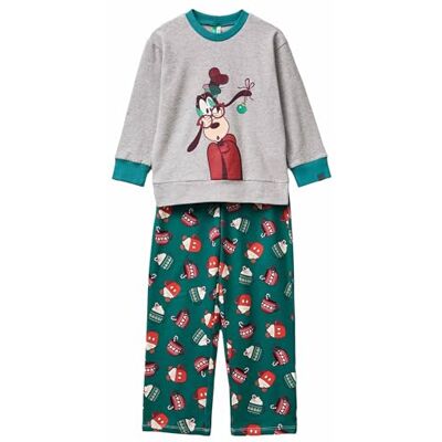 United Pig(Jersey+Pant) 3P050P09K pyjamasset, grå, S barn United Pig(Jersey+Pant) 3P050P09K pyjamasset, grå, S barn