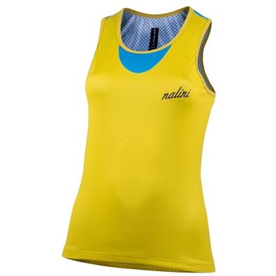 Nalini Tank Top Lady Linninnen, Gul/Blå, XXL Nalini Tank Top Lady Linninnen, Gul/Blå, XXL