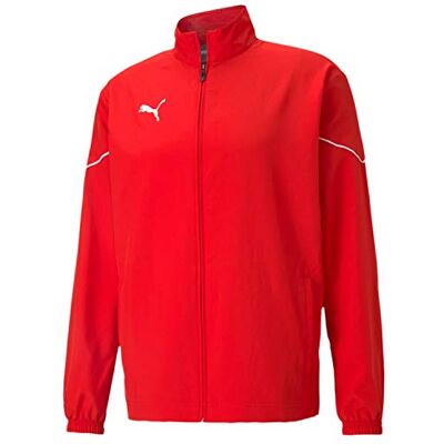 PUMA Herren Trainingsjacke Teamrise Sideline Jacket, Red- Black, M, 657326 PUMA Herren Trainingsjacke Teamrise Sideline Jacket, Red- Black, M, 657326