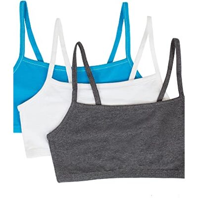 Fruit of the Loom Dam spagettiremmar bomull tröja sport bh, Charcoal Heather/vit/Isazure, Träkol Värmestrålare/vit/issazure Fruit of the Loom Dam spagettiremmar bomull tröja sport bh, Charcoal Heather/vit/Isazure, Träkol Värmestrålare/vit/issazure