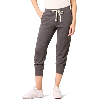 Amazon Essentials kvinnors fleece capri joggingbyxor (finns i plusstorlek), kol ljung, X-Small Amazon Essentials kvinnors fleece capri joggingbyxor (finns i plusstorlek), kol ljung, X-Small