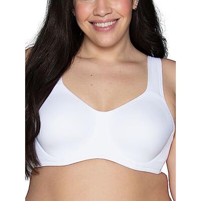 Vanity Fair High Impact Sports Bras for Women, Breathable, Moisture Wicking, Non Padded Cups Up To DDD Sport-BH, Opaque dam, Ovadderad bygel – vit, 85E Vanity Fair High Impact Sports Bras for Women, Breathable, Moisture Wicking, Non Padded Cups Up To DDD Sport-BH, Opaque dam, Ovadderad bygel – vit, 85E