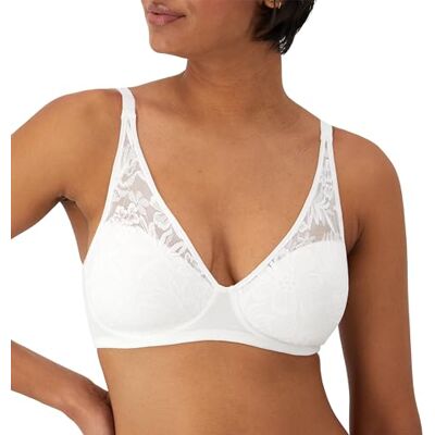 Bali Women's Breathe Modal T-Shirt, Breathable Wireless, Full-Coverage Convertible Bra, White Bali Women's Breathe Modal T-Shirt, Breathable Wireless, Full-Coverage Convertible Bra, White