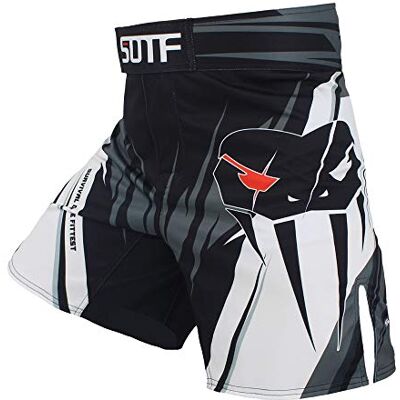 SOTF Boxningsshorts för män MMA Muay Thai träningsshorts BJJ Fight Combat shorts-grön L SOTF Boxningsshorts för män MMA Muay Thai träningsshorts BJJ Fight Combat shorts-grön L