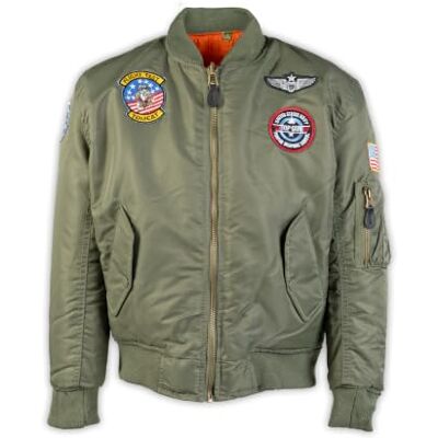 Mil-Tec Ma1® Kids jacka med märken Va blandad jacka Mil-Tec Ma1® Kids jacka med märken Va blandad jacka