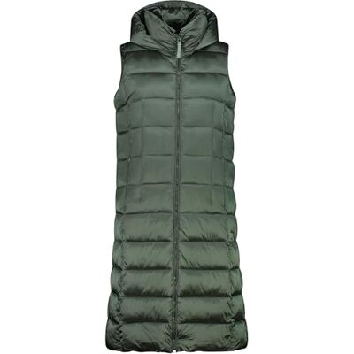 CMP Dam lång väst i nylon med fast huva väst dam CMP Dam lång väst i nylon med fast huva väst dam