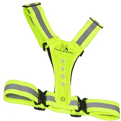 Maclean MCE425 Reflekterande Väst Med LED-Belysning 360 ° Säkerhetsväst Med Reflekterande Ränder 2X 4 LED På Fram-och Baksäkerhetsväst För Löpning Och Cykling IPX2 Maclean MCE425 Reflekterande Väst Med LED-Belysning 360 ° Säkerhetsväst Med Reflekterande Ränder 2X 4 LED På Fram-och Baksäkerhetsväst För Löpning Och Cykling IPX2