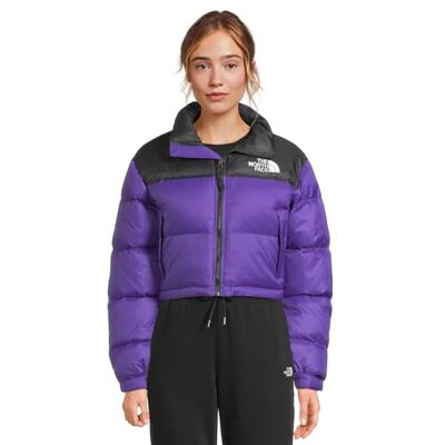 THE NORTH FACE Nuptse Short Jacka för kvinnor, Peak Purple/Tnf Black, S THE NORTH FACE Nuptse Short Jacka för kvinnor, Peak Purple/Tnf Black, S