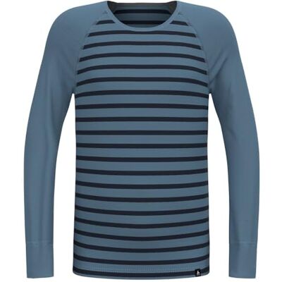 Odlo Termiska underkläder för barn Active Warm Stripes I Sportunderkläder Flickor Pojkar I Långärmad Termisk T-shirt Odlo Termiska underkläder för barn Active Warm Stripes I Sportunderkläder Flickor Pojkar I Långärmad Termisk T-shirt