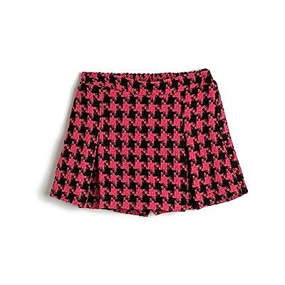 Koton Girls's Tweed Mini Skort pleated elastiskt midjeband shorts, 01f (rosa design), 11-12 Jahre Koton Girls's Tweed Mini Skort pleated elastiskt midjeband shorts, 01f (rosa design), 11-12 Jahre