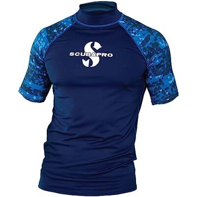 SCUBAPRO AEGEAN Rash Guard kortärmad t-shirt för män, slim fit, 2017-kollektion SCUBAPRO AEGEAN Rash Guard kortärmad t-shirt för män, slim fit, 2017-kollektion