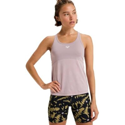 Roxy Move Free Mesh Tank kortärmad stickad topp lila M Roxy Move Free Mesh Tank kortärmad stickad topp lila M
