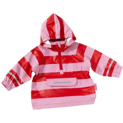 Playshoes Ränder pojkar regnrock, Röd (röd/ros), 104 cm Playshoes Ränder pojkar regnrock, Röd (röd/ros), 104 cm