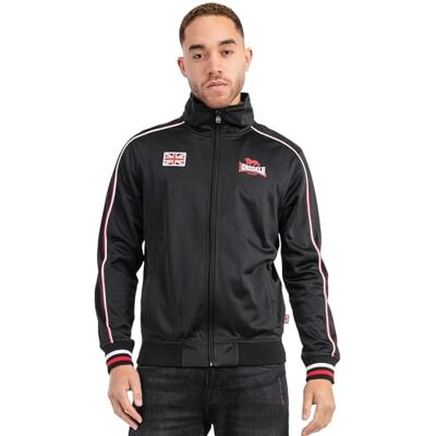 Lonsdale Skellberry träningsjacka för män, Svart/röd/vit, XXL, 117559 Lonsdale Skellberry träningsjacka för män, Svart/röd/vit, XXL, 117559