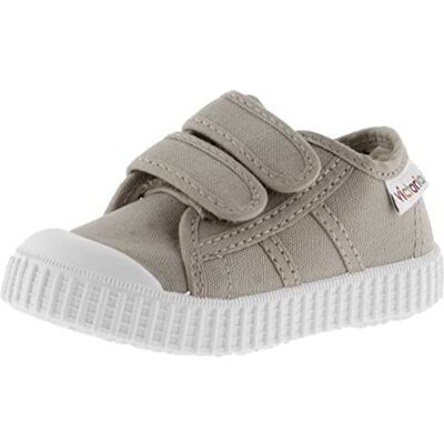 victoria Unisex barnkorg för pojkar Lona Dos kardborreband, låga sneakers, barn, Grå 80 beige, 34 EU victoria Unisex barnkorg för pojkar Lona Dos kardborreband, låga sneakers, barn, Grå 80 beige, 34 EU