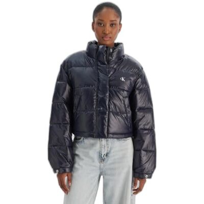 Calvin 8719965074583 dam Shine Crop Pufferjacka Lv047d504g jackor, blå (Inkwell), XXS, Blå (inkwell), XXS Calvin 8719965074583 dam Shine Crop Pufferjacka Lv047d504g jackor, blå (Inkwell), XXS, Blå (inkwell), XXS
