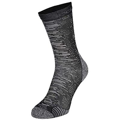 Odlo Unisex Ceramicool Run Graphic Micro Crew strumpor löparstrumpor, svart, medium Odlo Unisex Ceramicool Run Graphic Micro Crew strumpor löparstrumpor, svart, medium
