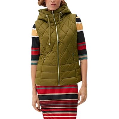 s.Oliver Women's 120.12.208.16.155.2120485 väst ärmlös, kaki/oliv, 38 s.Oliver Women's 120.12.208.16.155.2120485 väst ärmlös, kaki/oliv, 38