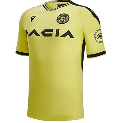 Macron Unisex tröja Away Udinese fotboll 2022/23, Vit, XXL Macron Unisex tröja Away Udinese fotboll 2022/23, Vit, XXL