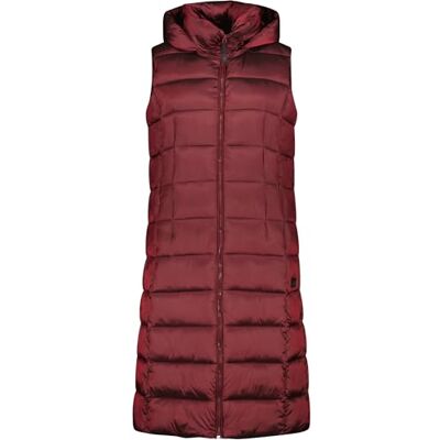 CMP Dam lång väst i nylon med fast huva väst dam CMP Dam lång väst i nylon med fast huva väst dam