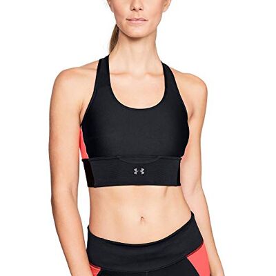 Under Armour kvinnors korsrygg koppling sportbh sport-BH Black/After Burn/Reflective M Under Armour kvinnors korsrygg koppling sportbh sport-BH Black/After Burn/Reflective M