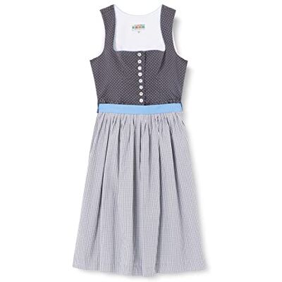 Berwin & Wolff TRACHT FOLKLORE LANDHAUS Dirndl dam, Flerfärgad (grå/ljusblå 1922), 40 Berwin & Wolff TRACHT FOLKLORE LANDHAUS Dirndl dam, Flerfärgad (grå/ljusblå 1922), 40