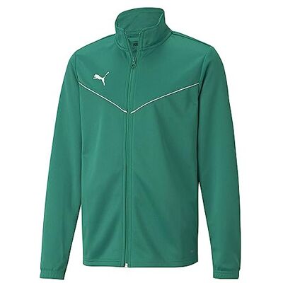 PUMA Kinder Trainingsjacke teamRISE Training Poly Jacket, Pepper Green- White, 116, 657393 PUMA Kinder Trainingsjacke teamRISE Training Poly Jacket, Pepper Green- White, 116, 657393