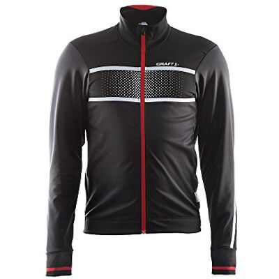 Craft herr glöd hög synlighet reflekterande cykeljacka Black/Bright Red S Craft herr glöd hög synlighet reflekterande cykeljacka Black/Bright Red S