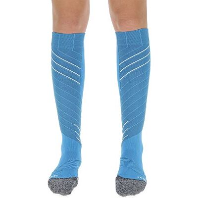 UYN dam Race Shape strumpor, Turkos/vit, 38 EU UYN dam Race Shape strumpor, Turkos/vit, 38 EU