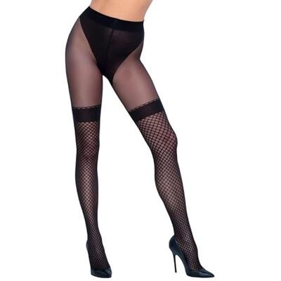 COTTELLI Legwear Strumpbyxor med öppen gren för dam, Black, S COTTELLI Legwear Strumpbyxor med öppen gren för dam, Black, S