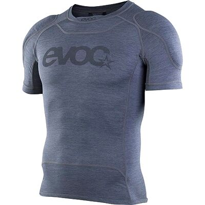 EVOC ENDURO-tröja, skyddströja (LITESHIELD FLEX axelskydd, S.LEISURE stretchmaterial, 3D-ventilation, cykeltillbehör som kan tvättas i maskin, storlek: M), Carbon Grey EVOC ENDURO-tröja, skyddströja (LITESHIELD FLEX axelskydd, S.LEISURE stretchmaterial, 3D-ventilation, cykeltillbehör som kan tvättas i maskin, storlek: M), Carbon Grey