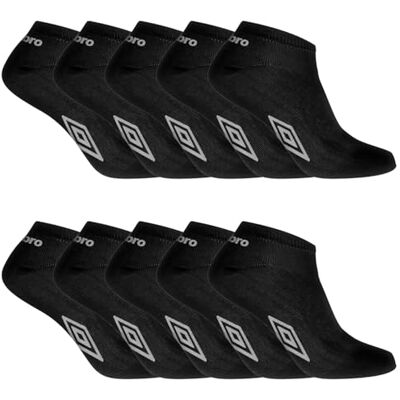 Umbro Strumpor för män set med 10 sportstrumpor för män, halkfri 39/42, vit/svart, 39/42 EU Umbro Strumpor för män set med 10 sportstrumpor för män, halkfri 39/42, vit/svart, 39/42 EU